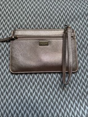 Kate Spade Metallic Rose Gold Wristlet Clutch